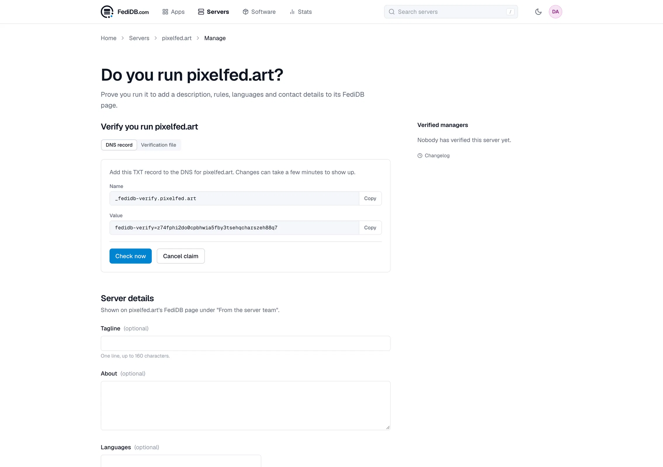 fedidb.com servers pixelfed.art manage